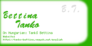 bettina tanko business card